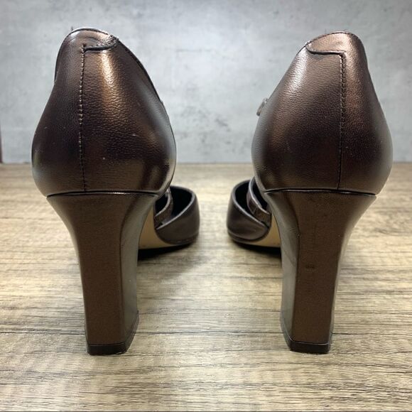 Bandolino~Women’s Brown/Rust~Leather Heels~Size 7M - Picture 4 of 10